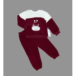 1-2-3 Yaş Ponponlu Zürafa Desenli Kuzu Kumaş Uzun Kollu 2li Kız Erkek Çocuk Takımı 1-2-3 Yaş Ponponlu Zürafa Desenli Kuzu Kumaş Uzun Kollu 2li Kız Erkek Çocuk Takımı