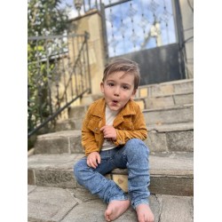 3-4-5 Yaş Fitilli Kadife Ceket Kot Pantolonlu 3lü Kız Erkek Çocuk Takımı 3-4-5 Yaş Fitilli Kadife Ceket Kot Pantolonlu 3lü Kız Erkek Çocuk Takımı