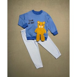 2-3-4 Yaş Ayıcık Sallanan Ayak Desenli Likra Penye Kumaş Sweat Pantolonlu Kız Erkek 2li Çocuk Takımı 2-3-4 Yaş Ayıcık Sallanan Ayak Desenli Likra Penye Kumaş Sweat Pantolonlu Kız Erkek 2li Çocuk Takımı