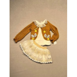 1-2-3 Yaş Brode Etekli Örme Hırkalı Uzun Kollu Sweat 3lü Kız Çocuk Takımı 1-2-3 Yaş Brode Etekli Örme Hırkalı Uzun Kollu Sweat 3lü Kız Çocuk Takımı