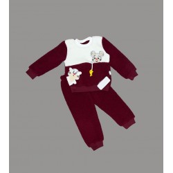 1-2-3 Yaş Sallanan Balık Nakışlı Kuzu Kumaş Sweat Pantolon Uzun Kollu Kız Erkek 2 Li Takımı 1-2-3 Yaş Sallanan Balık Nakışlı Kuzu Kumaş Sweat Pantolon Uzun Kollu Kız Erkek 2 Li Takımı