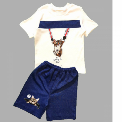1-2-3 Yaş Fermuarlı Kedi Baskılı Şortlu Kısa Kollu Tişört 2li Erkek Bebek Takımı 1-2-3 Yaş Fermuarlı Kedi Baskılı Şortlu Kısa Kollu Tişört 2li Erkek Bebek Takımı