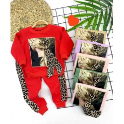 3-4-5-6 Yaş Lepoar Tokalı Leopar Şerit 2li Kız Çocuk Takımı 3-4-5-6 Yaş Lepoar Tokalı Leopar Şerit 2li Kız Çocuk Takımı