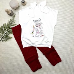 3-4-5 Yaş Kapşonlu Sevimli Kız Baskılı Kısa Kolu 2li Kız Erkek Çocuk Takımı 3-4-5 Yaş Kapşonlu Sevimli Kız Baskılı Kısa Kolu 2li Kız Erkek Çocuk Takımı