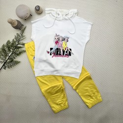 3-4-5 Yaş Forever Cici Kızlar Baskılı Kapşonlu 2li Kız Çocuk Takımı 3-4-5 Yaş Forever Cici Kızlar Baskılı Kapşonlu 2li Kız Çocuk Takımı