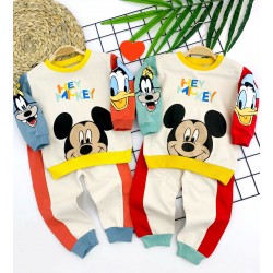 9-12-18-24 Ay Mickey Ve Arkadaşları Desenli Uzun Kollu Sweat 2li Kız Erkek Bebek Takımı 9-12-18-24 Ay Mickey Ve Arkadaşları Desenli Uzun Kollu Sweat 2li Kız Erkek Bebek Takımı