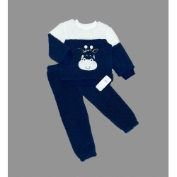 1-2-3 Yaş Ponponlu Zürafa Desenli Kuzu Kumaş Uzun Kollu 2li Kız Erkek Çocuk Takımı 1-2-3 Yaş Ponponlu Zürafa Desenli Kuzu Kumaş Uzun Kollu 2li Kız Erkek Çocuk Takımı