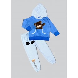 2-3-4 Yaş Pelüş Ayı Desenli Kapşonlu Uzun Kollu Penye Sweat 2li Erkek Çocuk Takımı 2-3-4 Yaş Pelüş Ayı Desenli Kapşonlu Uzun Kollu Penye Sweat 2li Erkek Çocuk Takımı