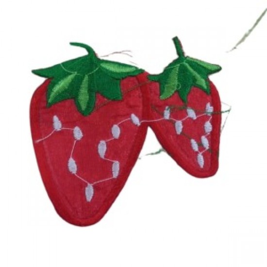 Aplike Ütü İle Yapışan 2li Çilek Desen