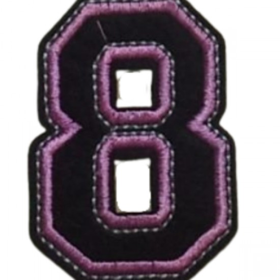 Aplike Ütü İle Yapışan 8  Rakamı  Arma 3x4 Cm