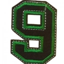 Aplike Ütü İle Yapışan 9  Rakamı Arma 4x5 Cm