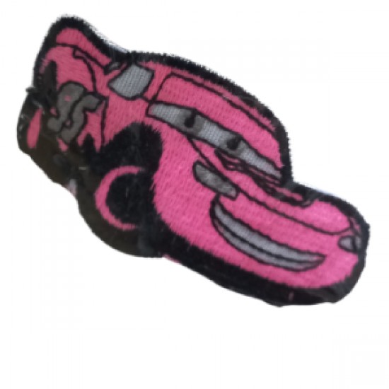 Aplike Ütü İle Yapışan Araba Pembe 95 Yazılı Arma 3x3 Cm