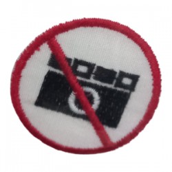 Aplike Ütü İle Yapışan Fotoğraf Makinesi Yasak Arma 3 Cm Aplike Ütü İle Yapışan Fotoğraf Makinesi Yasak Arma 3 Cm