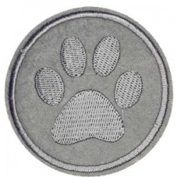 Aplike Ütü İle Yapışan Gri Pati Arma 5 Cm Aplike Ütü İle Yapışan Gri Pati Arma 5 Cm