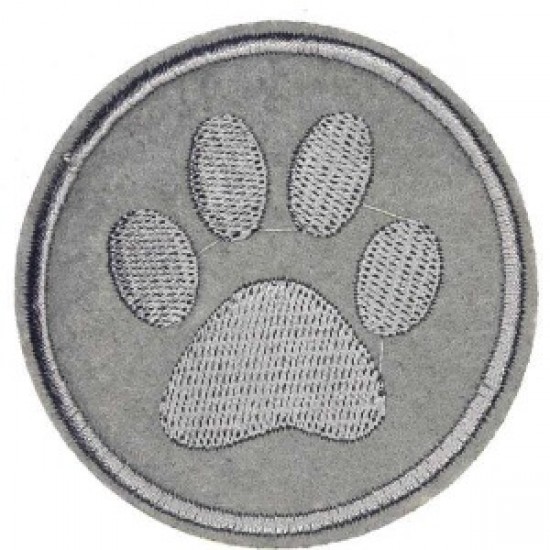 Aplike Ütü İle Yapışan Gri Pati Arma 5 Cm