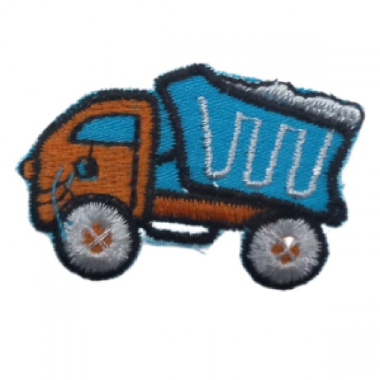 Aplike Ütü İle Yapışan Kamyon Mavi Arma 2x3 Cm