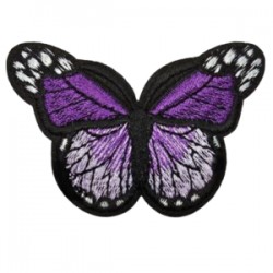 Aplike Ütü İle Yapışan Kelebek Mor Arma 7x5 Cm Aplike Ütü İle Yapışan Kelebek Mor Arma 7x5 Cm