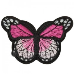 Aplike Ütü İle Yapışan Kelebek Pembe Arma 7x5 Cm Aplike Ütü İle Yapışan Kelebek Pembe Arma 7x5 Cm