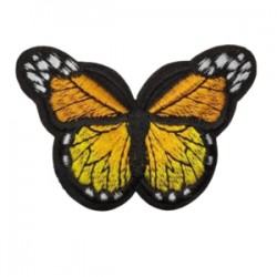 Aplike Ütü İle Yapışan Kelebek Sarı Arma 7x5 Cm Aplike Ütü İle Yapışan Kelebek Sarı Arma 7x5 Cm