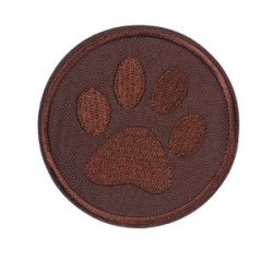 Aplike Ütü İle Yapışan Koyu Kahve Pati Arma 5 Cm Aplike Ütü İle Yapışan Koyu Kahve Pati Arma 5 Cm