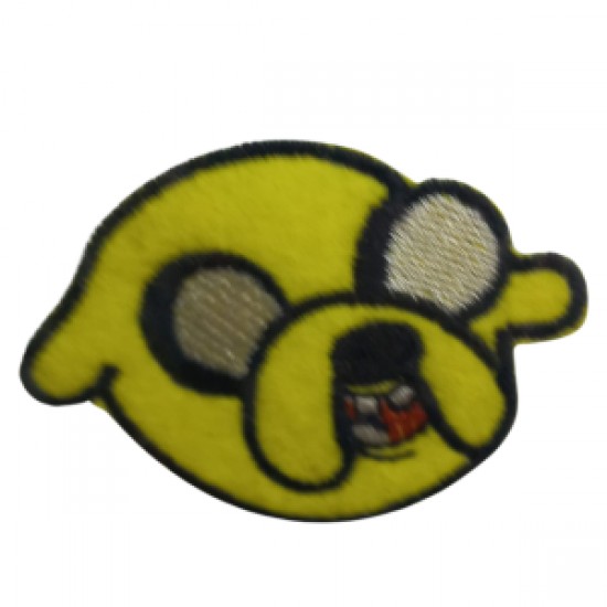 Aplike Ütü İle Yapışan Köpek Yüzü Sarı Arma 6x7 Cm