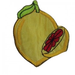 Aplike Ütü İle Yapışan Limon Desen Aplike Ütü İle Yapışan Limon Desen
