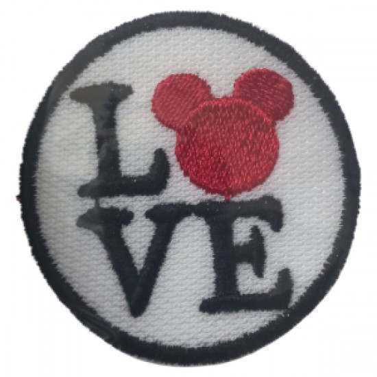 Aplike Ütü İle Yapışan Love Pati Arma 4 Cm