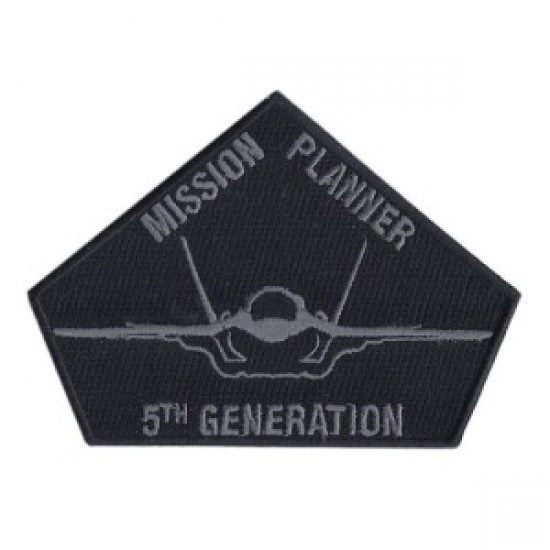 Aplike Ütü İle Yapışan Mission Planner Siyah Arma 6 Cm