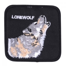 Aplike Ütü İle Yapışan Siyah Kurt Arma 6x4 Cm Aplike Ütü İle Yapışan Siyah Kurt Arma 6x4 Cm