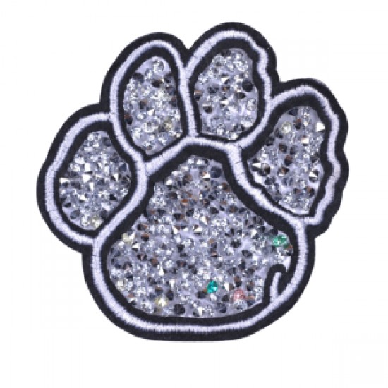 Aplike Ütü İle Yapışan Taşlı Pati Arma 5 Cm