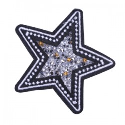 Aplike Ütü İle Yapışan Taşlı Yıldız Arma 5 Cm Aplike Ütü İle Yapışan Taşlı Yıldız Arma 5 Cm