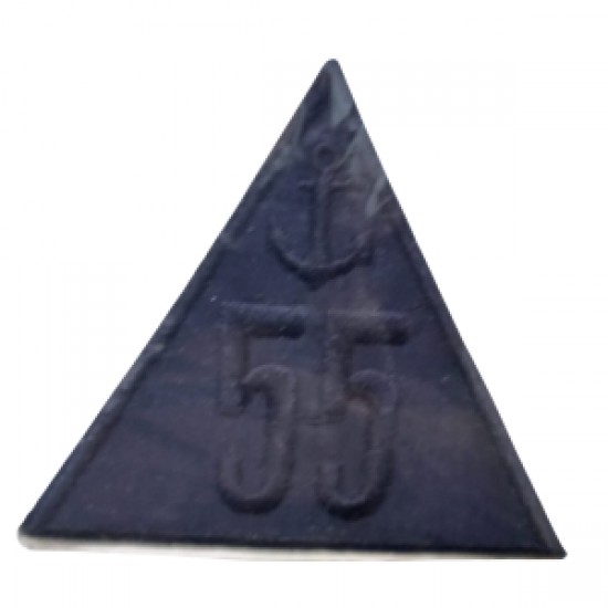 Aplike Ütü İle Yapışan Üçgen Çapa 55 Arma 5x4 Cm