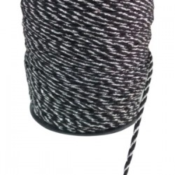 Bileklik İpi, Hediye Paketleme İpi, Şans, Bereket, Aşk, Şifa, Güç 5 Mm Pamuk  5 Metre Siyah