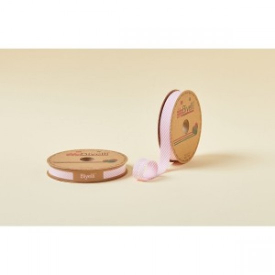 Biye Çizgili Katlı C02 Pembe 2 Cm 25 Metre %65 Koton %35 Polyester