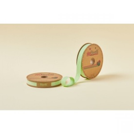 Biye Çizgili Katlı C05 Yeşil 2 Cm 25 Metre %65 Koton %35 Polyester