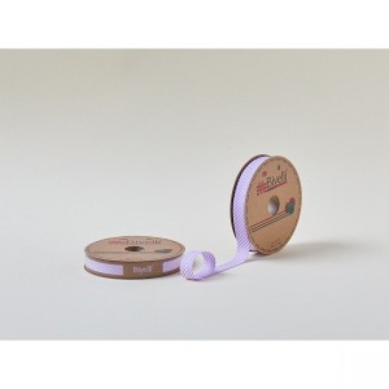 Biye Çizgili Katlı C07 Lila 2 Cm 25 Metre %65 Koton %35 Polyester