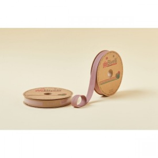 Biye Koton Katlı D59 Gül Kurusu 2 Cm 25 Metre %65 Koton %35 Polyester