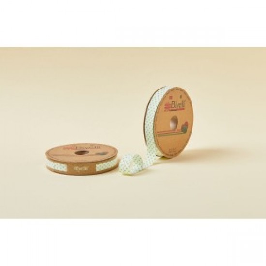 Biye Puanlı Katlı B05 Yeşil 2 Cm 25 Metre %65 Koton %35 Polyester