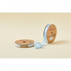 Biye Saten Katlı 004 Mavi 2 Cm 25 Metre %100 Polyester