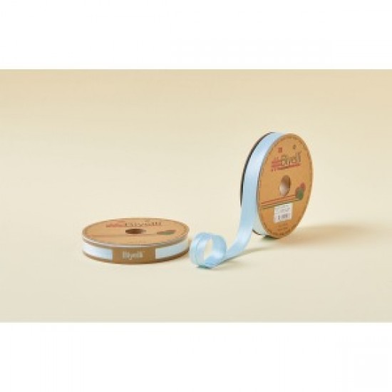 Biye Saten Katlı 004 Mavi 2 Cm 25 Metre %100 Polyester