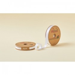 Biye Saten Katlı 041 Kırık Beyaz 2 Cm 25 Metre %100 Polyester