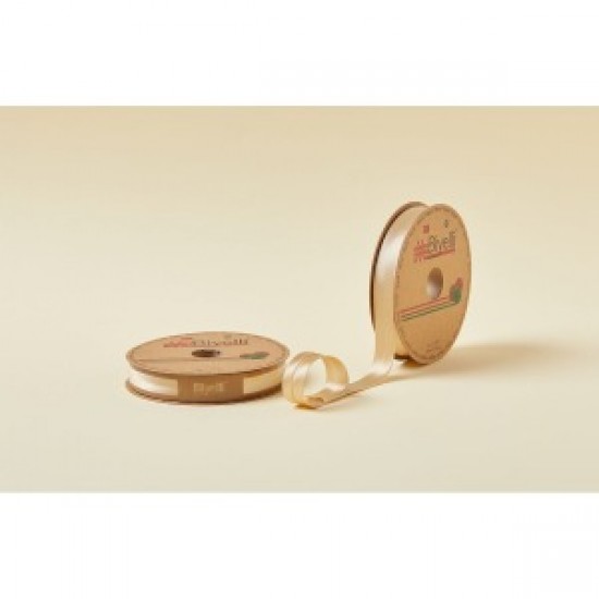 Biye Saten Katlı 067 Bej 2 Cm 25 Metre %100 Polyester