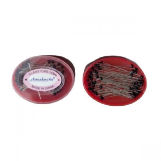 Cam Başlı 50li Uzun İğne Kutulu