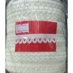 Çamaşır Lastiği Dantelli 1 Cm 1 Metre Ekru Çamaşır Lastiği Dantelli 1 Cm 1 Metre Ekru