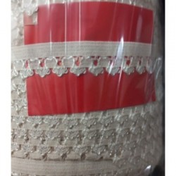 Çamaşır Lastiği Dantelli 1 Cm 1 Metre Krem Çamaşır Lastiği Dantelli 1 Cm 1 Metre Krem