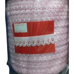 Çamaşır Lastiği Dantelli 1 Cm 75 Metre 1 Top Açık Pembe Çamaşır Lastiği Dantelli 1 Cm 75 Metre 1 Top Açık Pembe