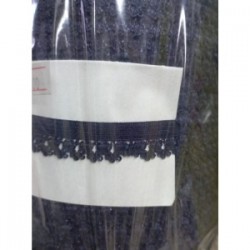 Çamaşır Lastiği Dantelli 1 Cm 75 Metre 1 Top Lacivert Çamaşır Lastiği Dantelli 1 Cm 75 Metre 1 Top Lacivert