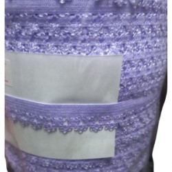 Çamaşır Lastiği Dantelli 1 Cm 75 Metre 1 Top Lila Çamaşır Lastiği Dantelli 1 Cm 75 Metre 1 Top Lila