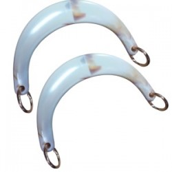 Çanta Sapı Ay Model Beyaz 17 Cm Çanta Sapı Ay Model Beyaz 17 Cm