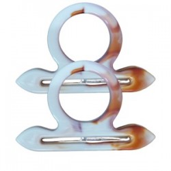 Çanta Sapı Çapa Model Kahverengi - Beyaz 18 Cm Çanta Sapı Çapa Model Kahverengi - Beyaz 18 Cm